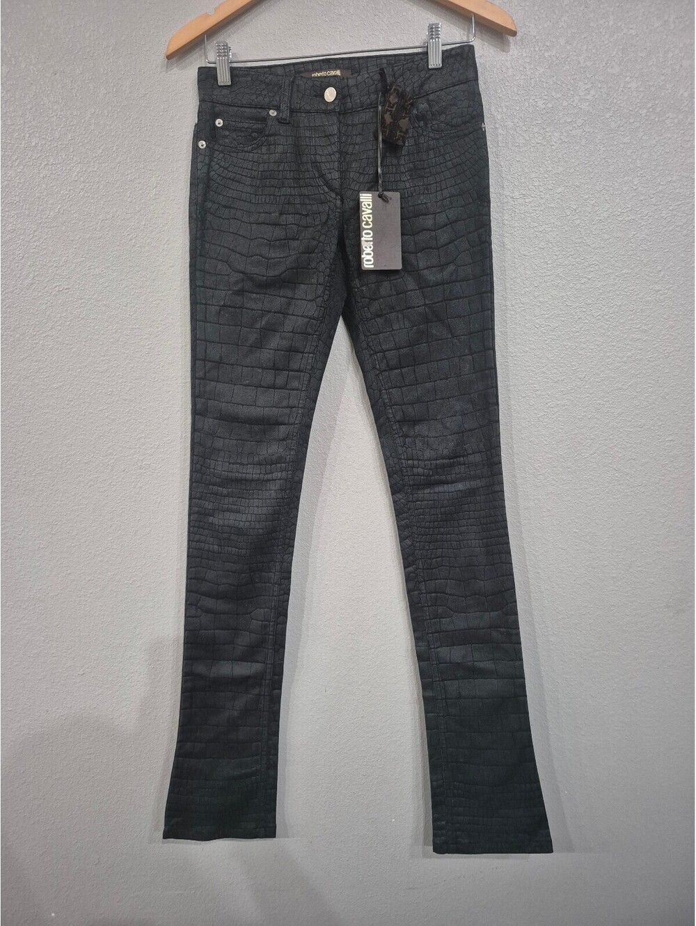 Roberto Cavalli Womens Trousers Size 38 with Cocodrile Print